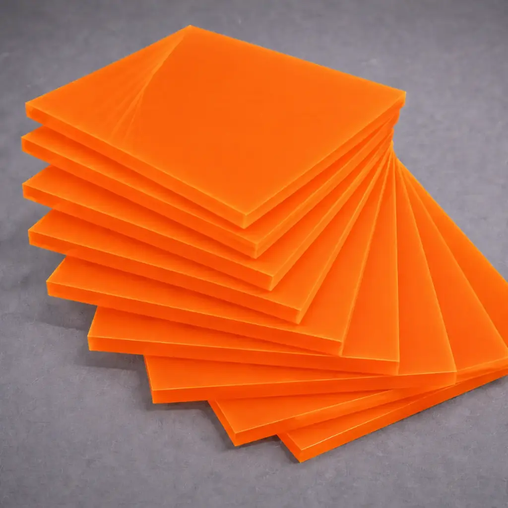 Acrylic 3/16 x 75 x 100 2119 OPTIX LD ORANGE 