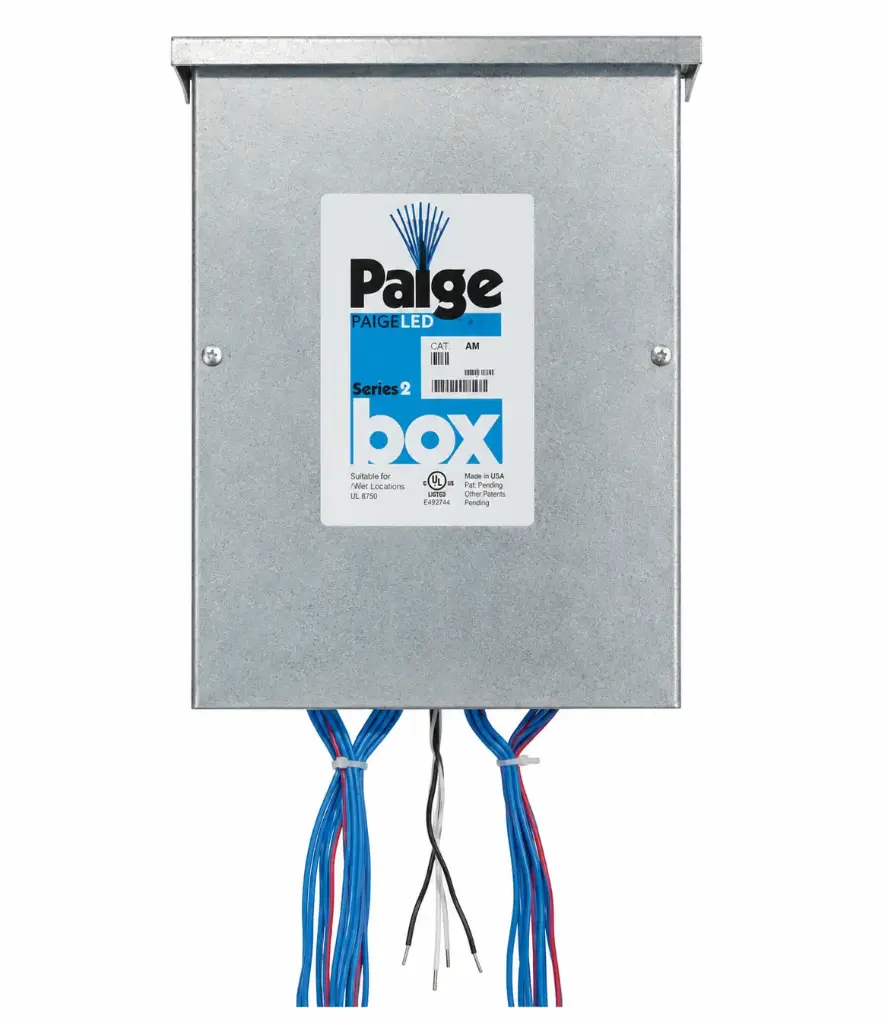 PAIGE POWER SUPPLY BOX FOR LED POWER SUPPLIES Power Supply Box; 7 Inch Width x 3 Inch Depth x 11-1/2 Inch Height, 120/277 Volt AC, 22 Gauge Galvanized