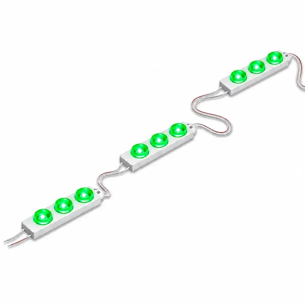 LED GREEN 2MO/FT;3LED/MO 12V 200MO/PK;.8W/MO;160D MODULUX 7000K