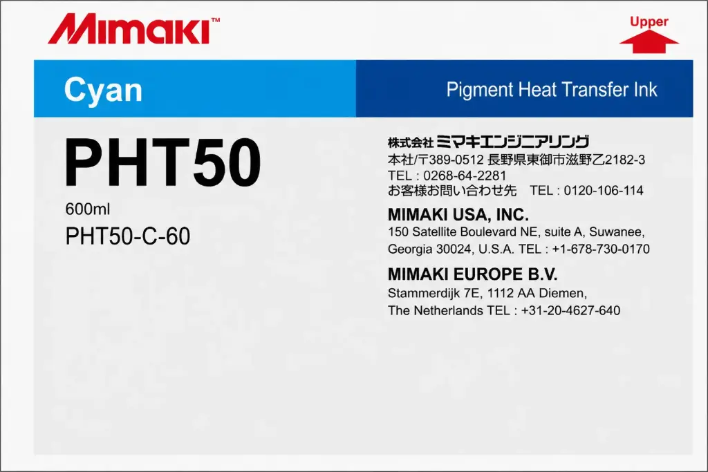Mimaki PHT50 DTF Inks