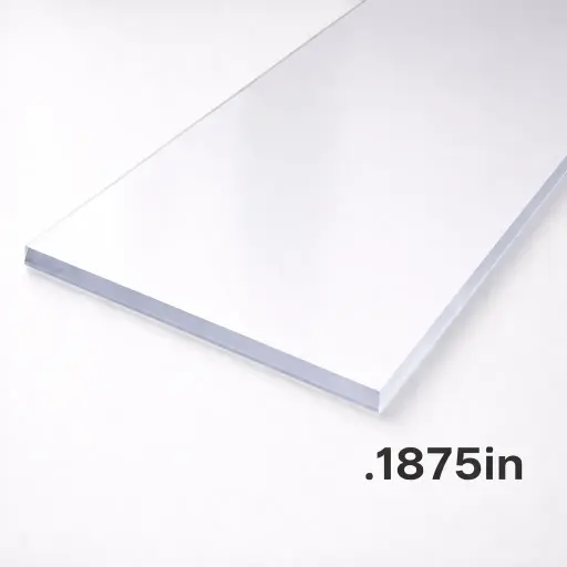 [2MAKROSLCL1770408] Polycarbonate Clear 3/16" MAKROLON (.177 x 52 x 100)
