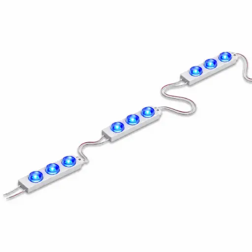 [2MODULUXX160BLUE] LED BLUE 2MO/FT;3LED/MO 12V 100MO/PK;.8W/MO;170D MODULUX 7000K