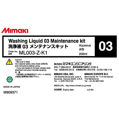 [ML003-Z-K1] DYE-SUB Washing Liquid #3 Kit