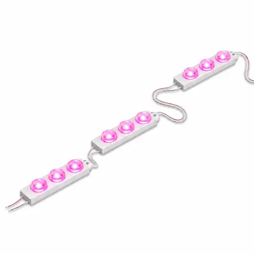 [2MODULUXX160PINK] LED PINK 2MO/FT;3LED/MO 12V 200MO/PK;.8W/MO;160D MODULUX 7000K
