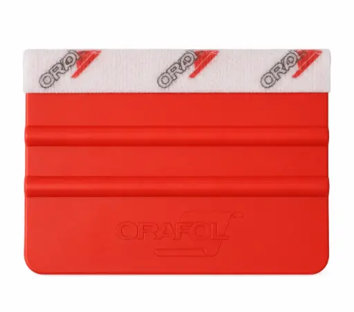 [RED SQUEEGEE WITH FELT BUFFER] ORAFOL Pro Squeegee with Felt Buffer