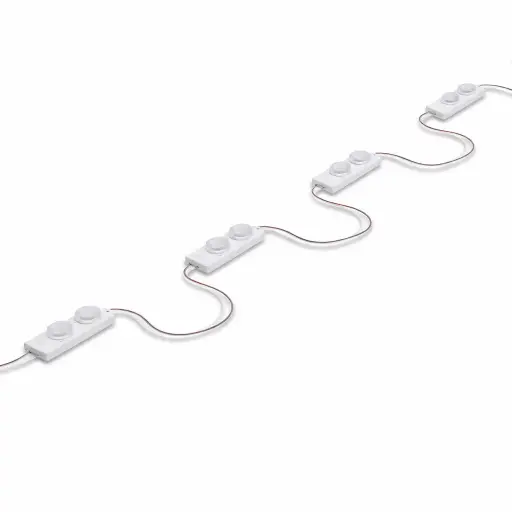 [GESES65-3] 6500K LED WHITE 1.7MO/FT;2LED/MO 12V ;50FT/PK 85mod/pk  .8W/MO GE***FULL BAG =2 PK***