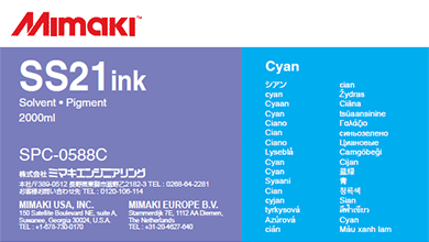 Mimaki SS21 Solvent Ink